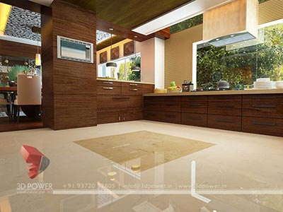 house modern kitchen interior 3d interior design